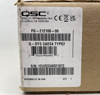 QSC CAES4 - AES-3 Digital Input / Output Card