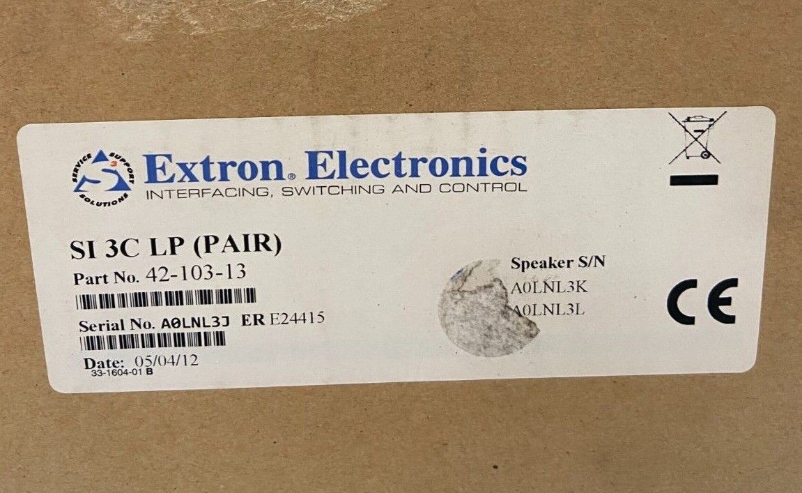 Extron SI 3C LP Full-Range 8 Ohm Ceiling Speakers with 4" Low Profile Back Can