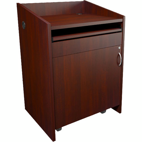 Middle Atlantic L2LDC2CCMGC Lectern w/ Connectivity (Grained Dark Cherry)