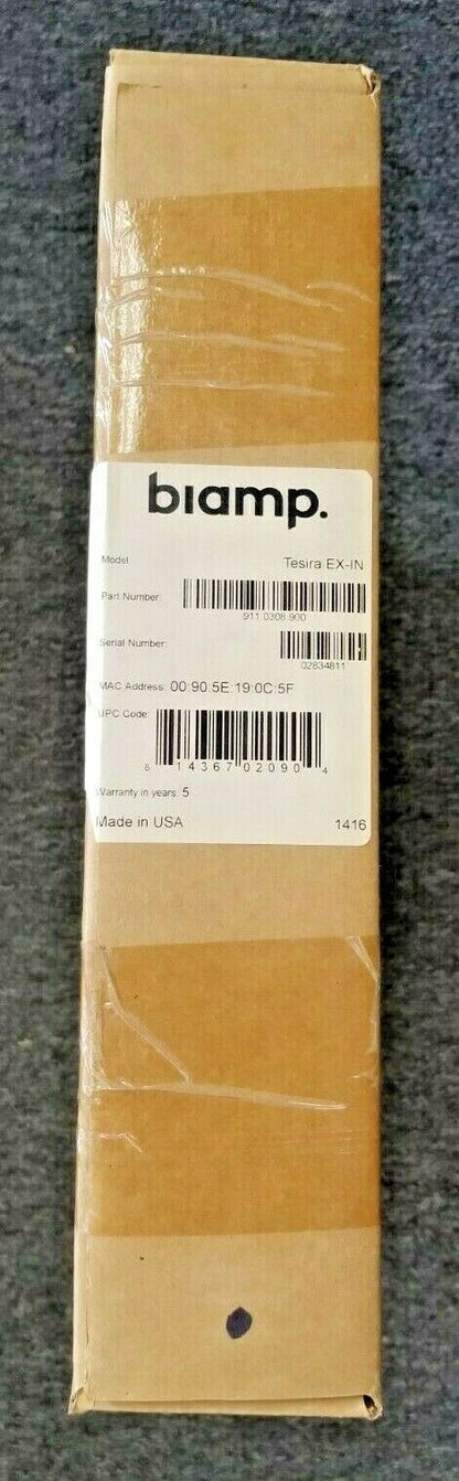 Biamp Tesira EX-IN 911.0308.900 Half Rack Expander Box Version NEW (RR ...
