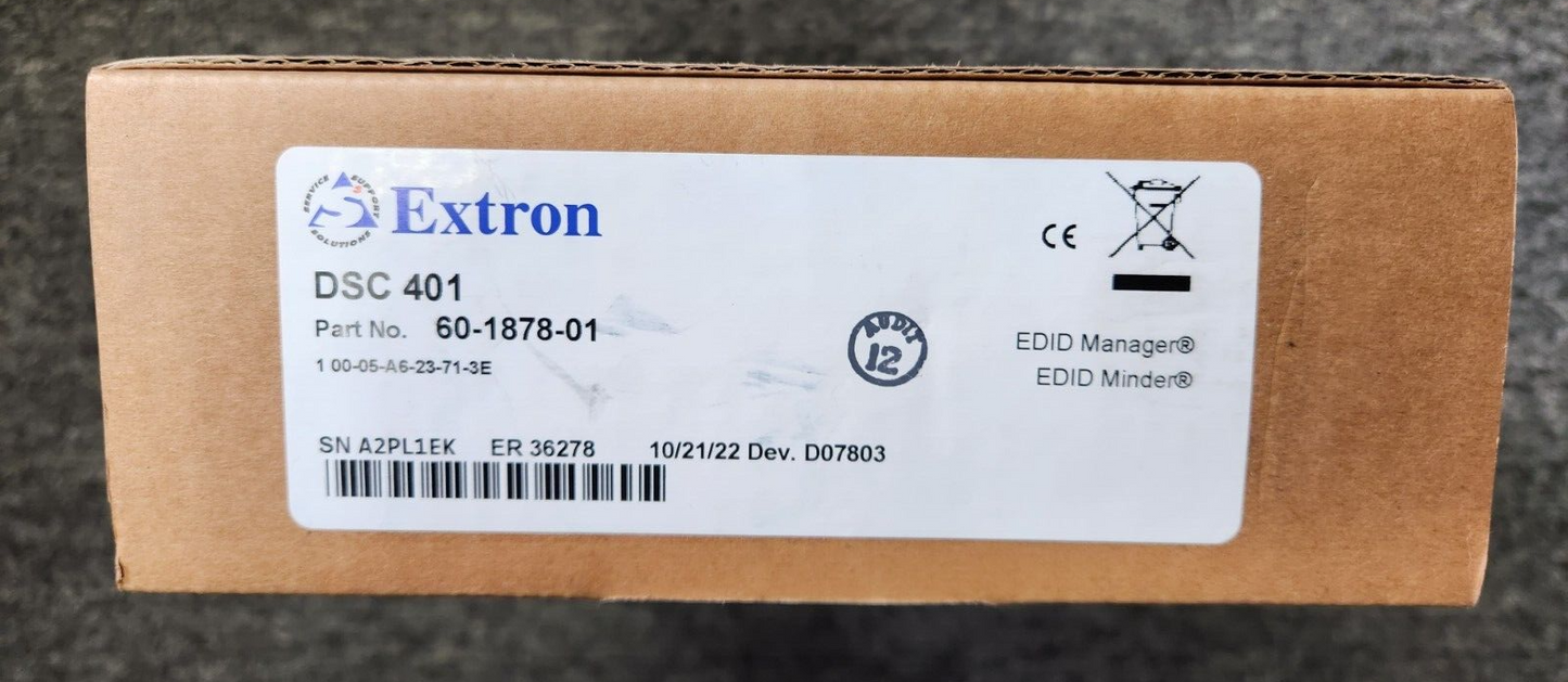 Extron 60-1878-01 DSC 401 4K/60 HDMI to HDMI Scaler NEW