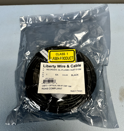 Liberty DL-PLUSB3.1AAF-015M | 49.2" DigitaLinx USB Active Optical Plenum Cable