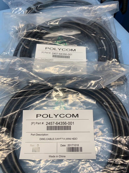 Polycom RealPresence Group Microphone and Camera Cables (LOT OF 8 CABL ...