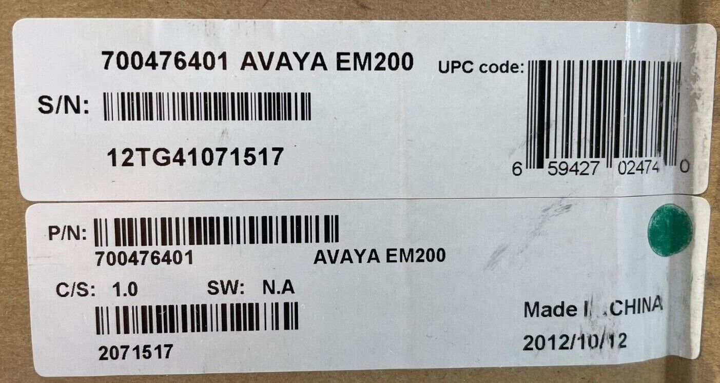 Avaya Media Gateway EM200 Expansion Module (700476401)