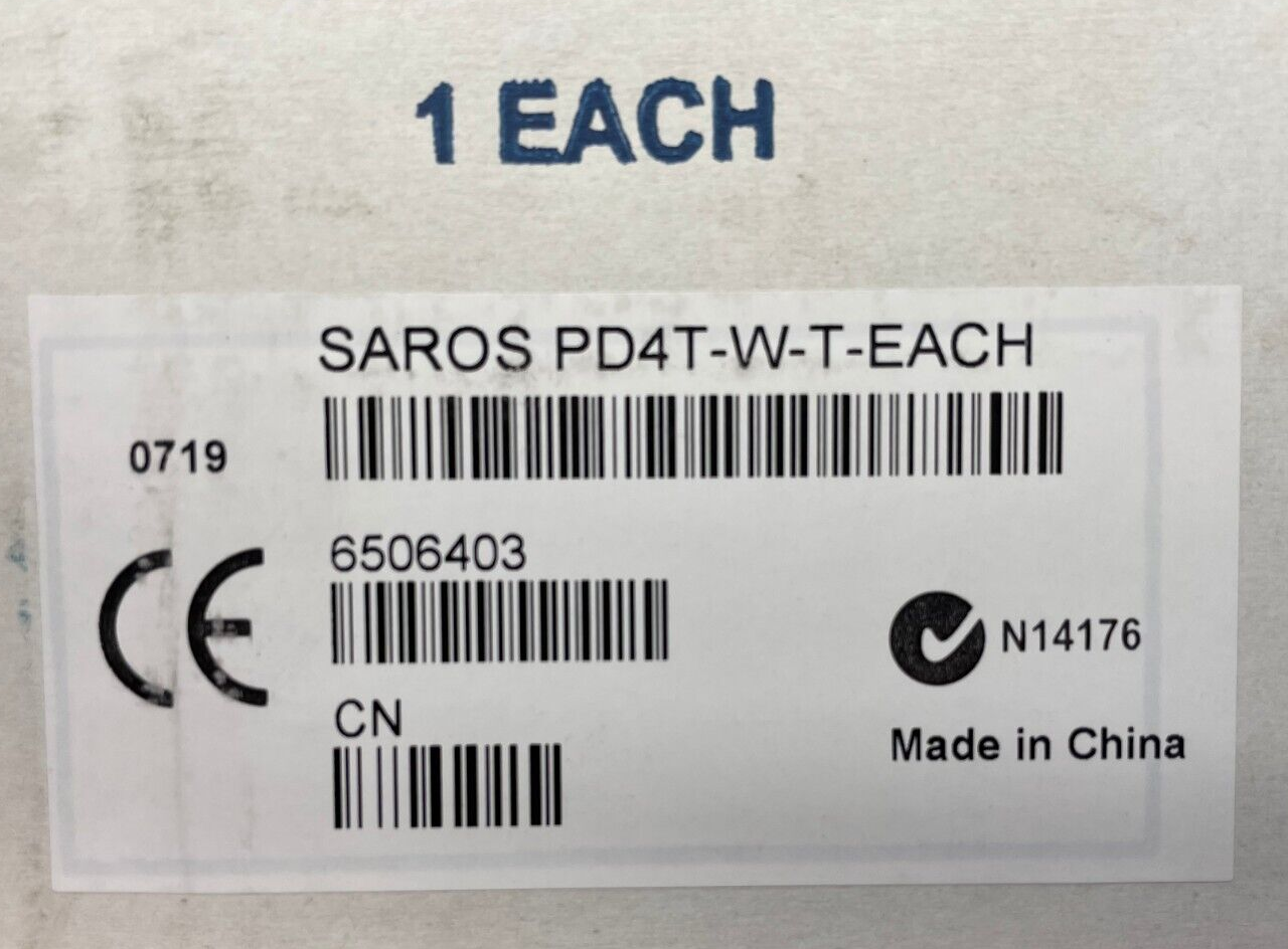 Crestron SAROS PD4T-W-T-EACH  Saros 4” 2-Way Pendant Speaker, White, Single
