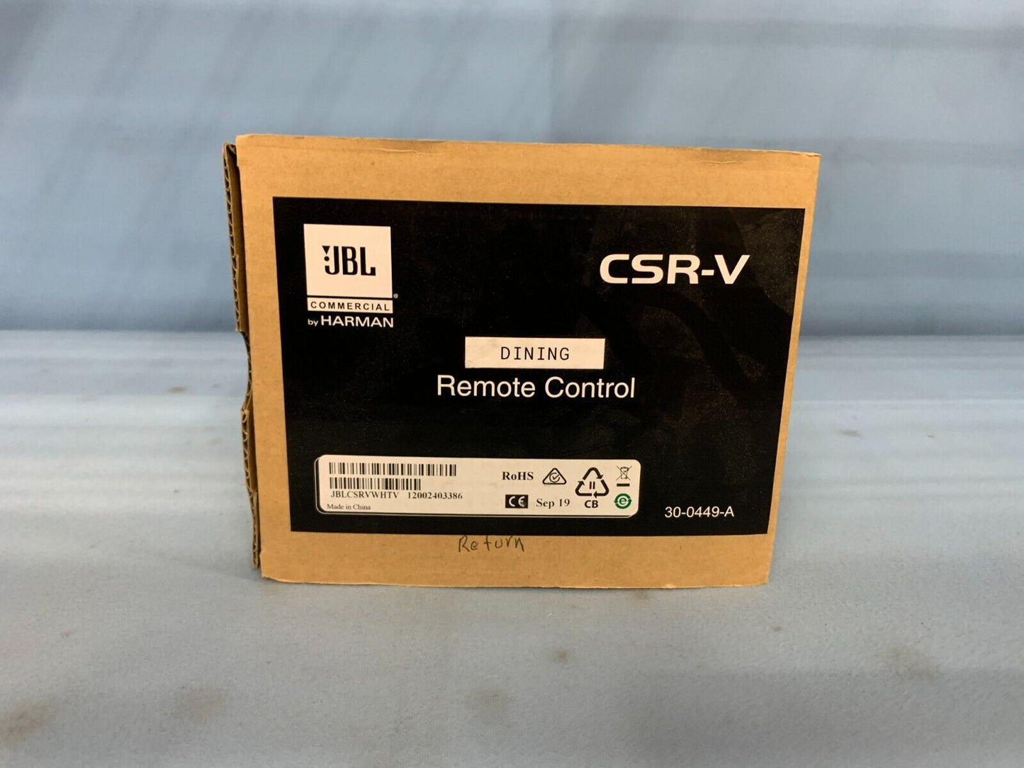 JBL CSR-V White Wall Volume Remote Control for CSM/CSMA/VMA Mixer Amplifiers