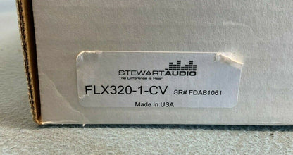 Stewart Audio / FLX320-1-CV / Mono DSP-Enabled Amplifier / Dante Network Enabled