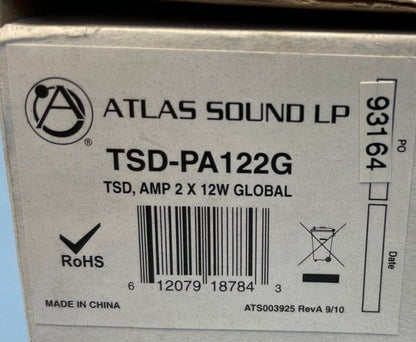 Atlas Sound TSD-PA122G 12W 2-Channel Power Amplifier (Black)