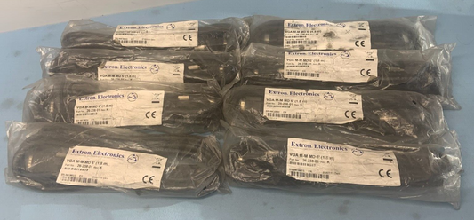 Extron VGA M-M MD Male to Male VGA 6' (1.8 m) Cables MD/6 | 26-238-01  Lot of 8