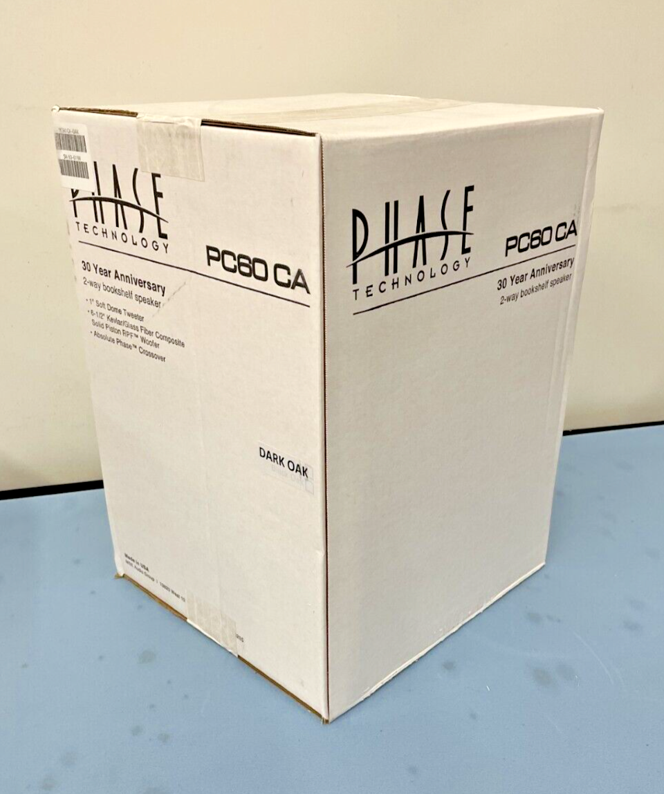 Phase Technology PC60 CA Limited Edition Audiophile Bookshelf Speaker - Oak