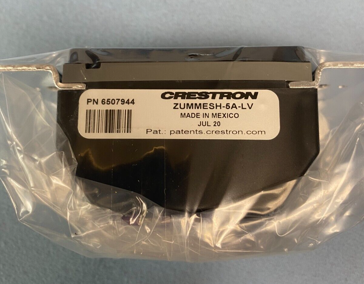 Crestron ZUMMESH-5A-LV-B-S Zūm Wireless 0-10V Wall-Box Dimmer, 5A, 6507944