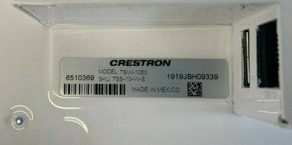 Crestron TSS-10-W-S 10.1 in. Room Scheduling Touch Screen, White Smooth