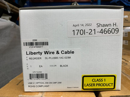 Liberty Wire & Cable DL-PLUSB3.1AC-023M USB A To USB C Cable, 75ft
