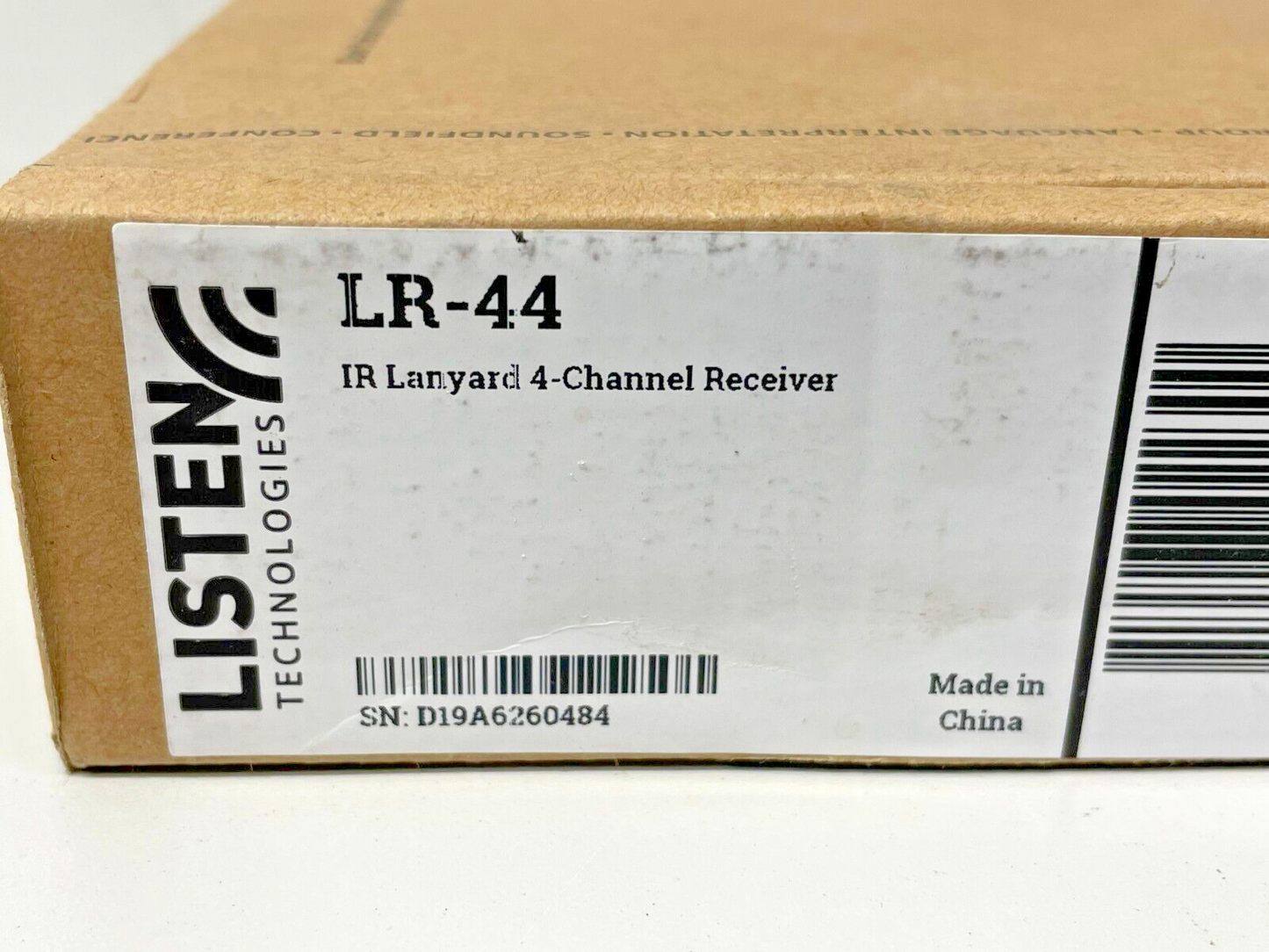 Listen Technologies LR-44 Lanyard-Style IR 4-Channel Receiver