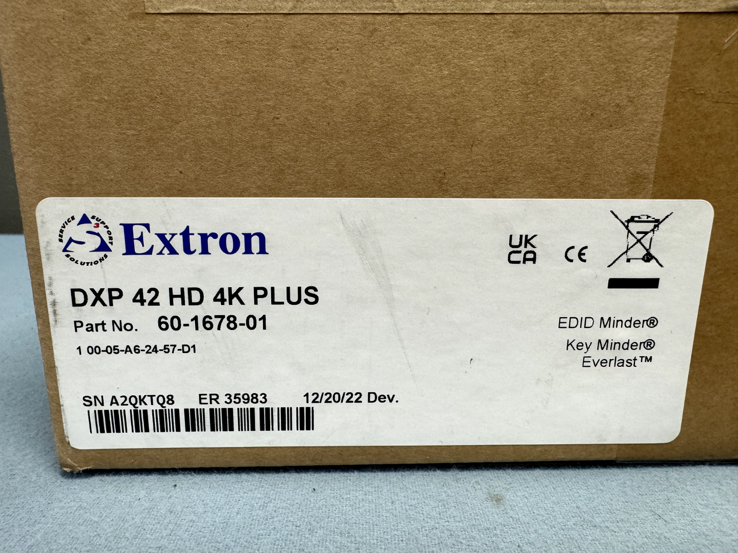 Extron DXP 42 HD 4K PLUS 4X2 4K/60 HDMI Matrix Switcher 60-1678-01