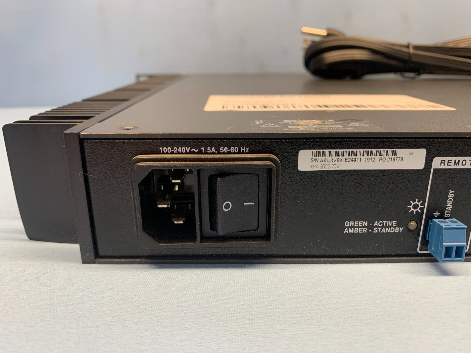 Extron XPA 2002 / 70V 200W 2-Channel Rack Mount Power Amplifier 100-24 ...