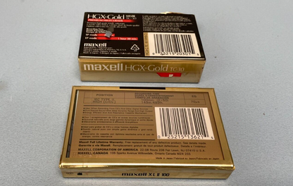 Lot of 1 Maxell XL-II 100 and 1 Maxell VHS-C TC-30