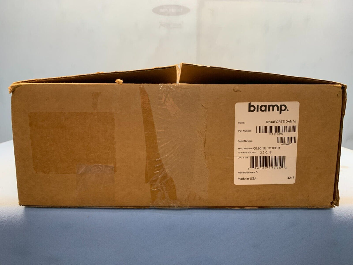 Biamp Tesira FORTE DAN VI Digital Audio Processor DSP with Dante – LPAV