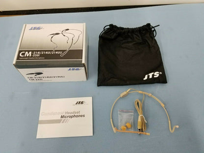 JTS CM-235i Subminiature Headset Microphone Beige Dealer Demo