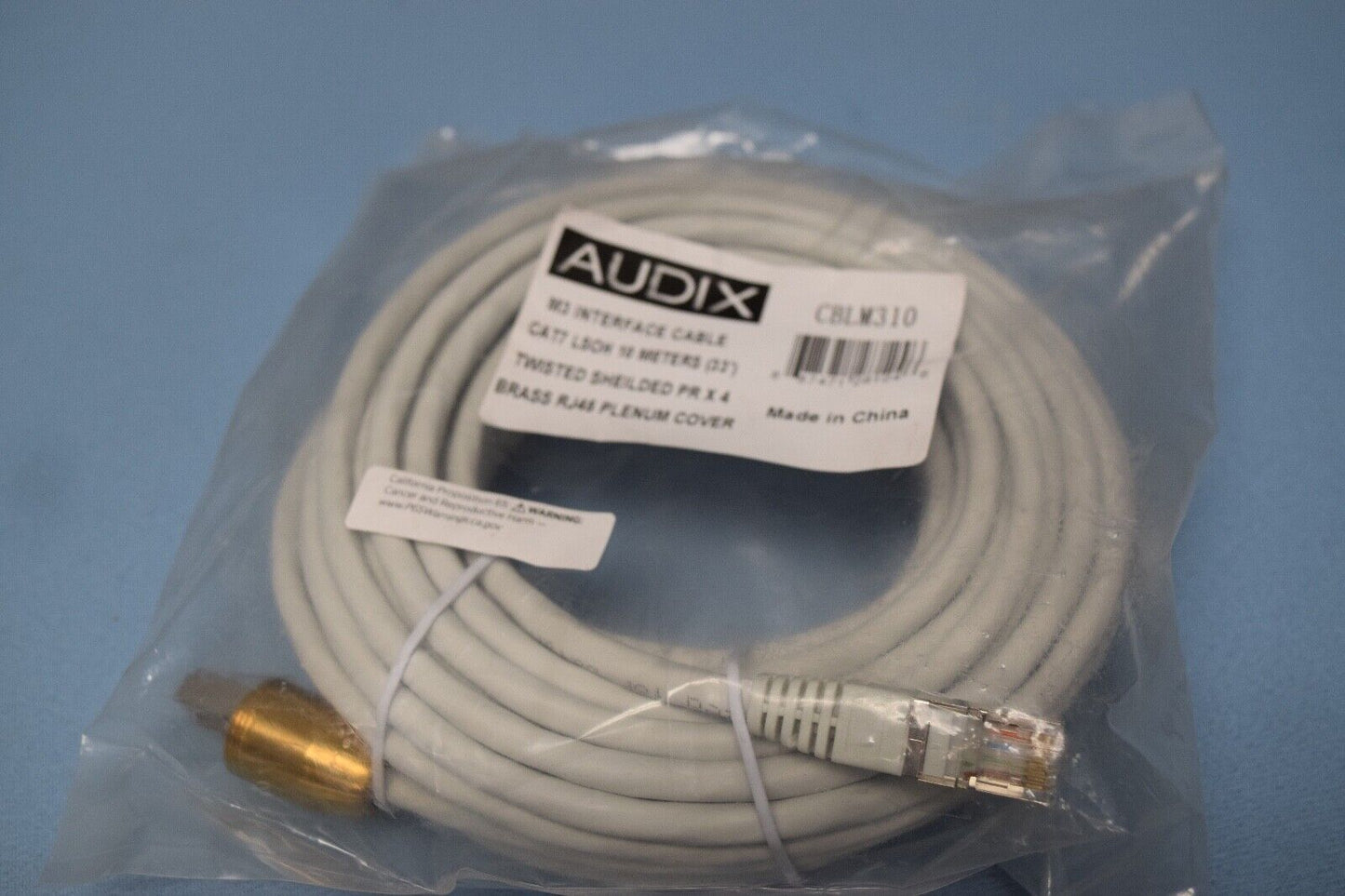 Audix CBLM310  M3 Interface Cable CAT 7 LSOH 10 meter (33')