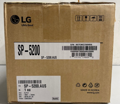 LG SP-5200 Stereo Speakers Set of 2 / Black