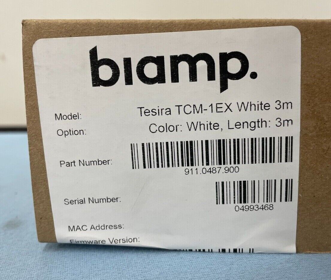 Biamp Tesira TCM-1EX Expansion AVB Beamtracking Ceiling Microphone