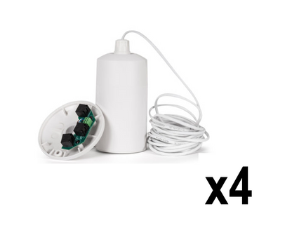 Biamp Cambridge Sound PM-W Pendant Mount Set (Set of 4 Mounts & Cables - White)