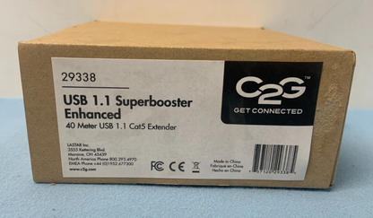 C2G USB 1.1 Over Cat5 Superbooster Enhanced 40m Extender Dongle Kit | 29338