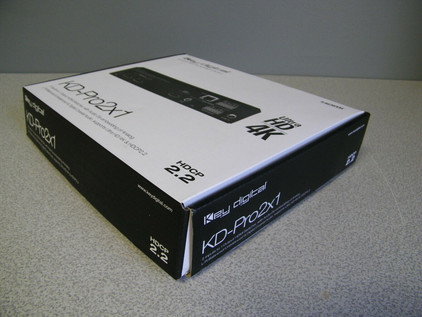 Key Digital KD-Pro2x1 4K 18G HDMI Switcher, Audio De-embedding of Analog