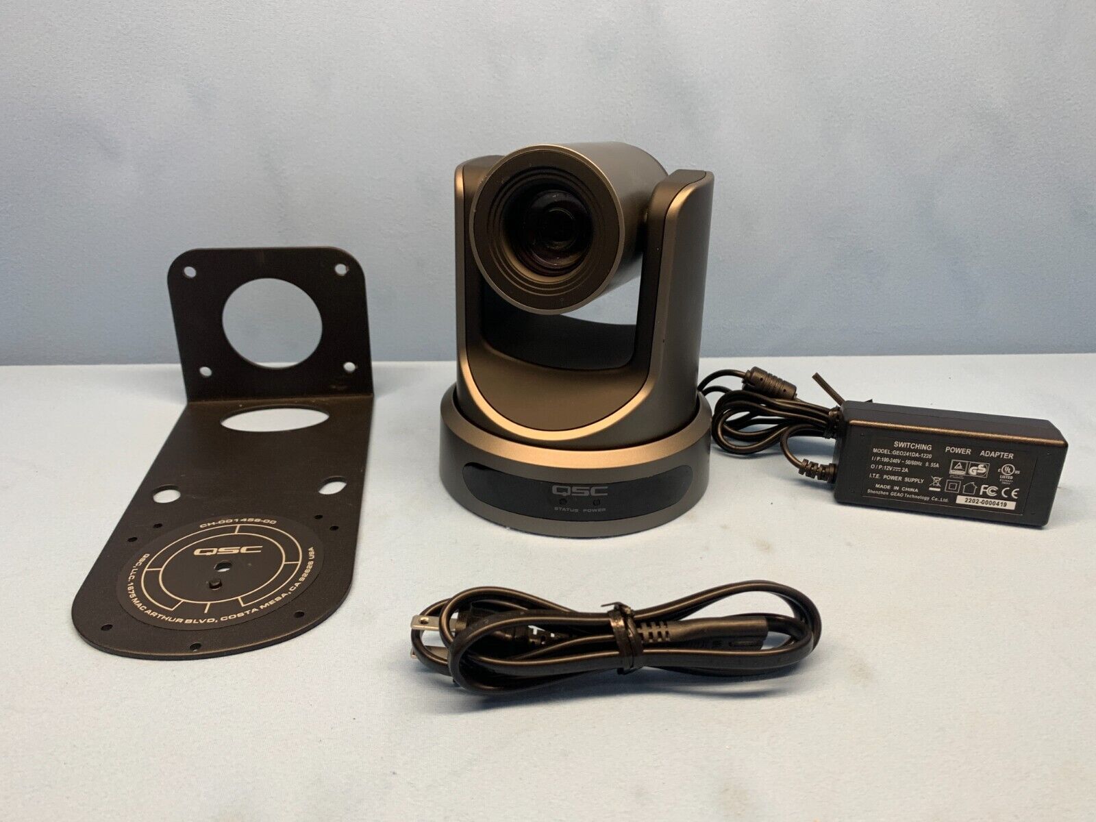 QSC PTZ-20X60 Video Conference PTZ Camera PoE HDMI 3G-SDI USB w/ Power ...