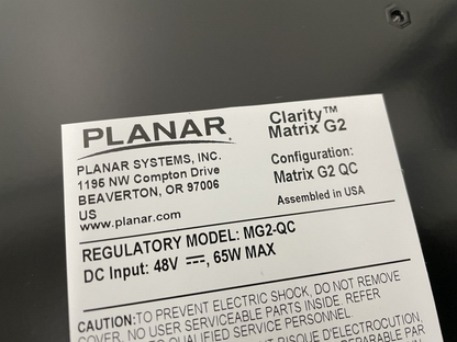 Planar MG2-QC Clarity Matrix G2 Quad Controller Module - HDMI Video 750-2094-00