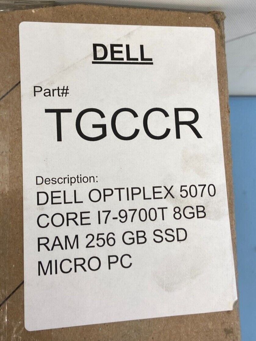 Dell TGCCR OptiPlex 5070 Micro Desktop Computer
