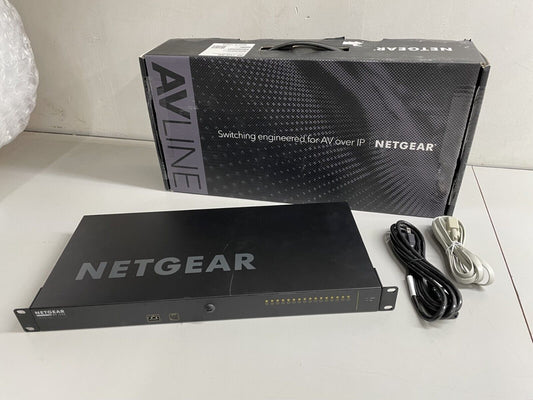 NETGEAR AV Line M4250-16XF 16x1G/10G Fiber SFP+ Managed Switch / XSM4216F