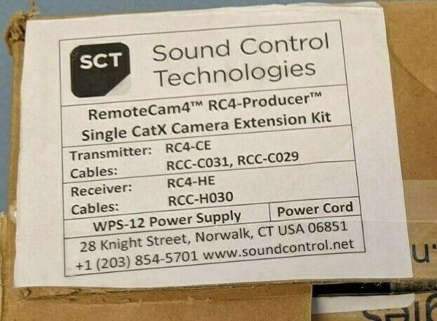 Sound Control Technologies RemoteCam4-Producer PTZ Camera Extension Kit