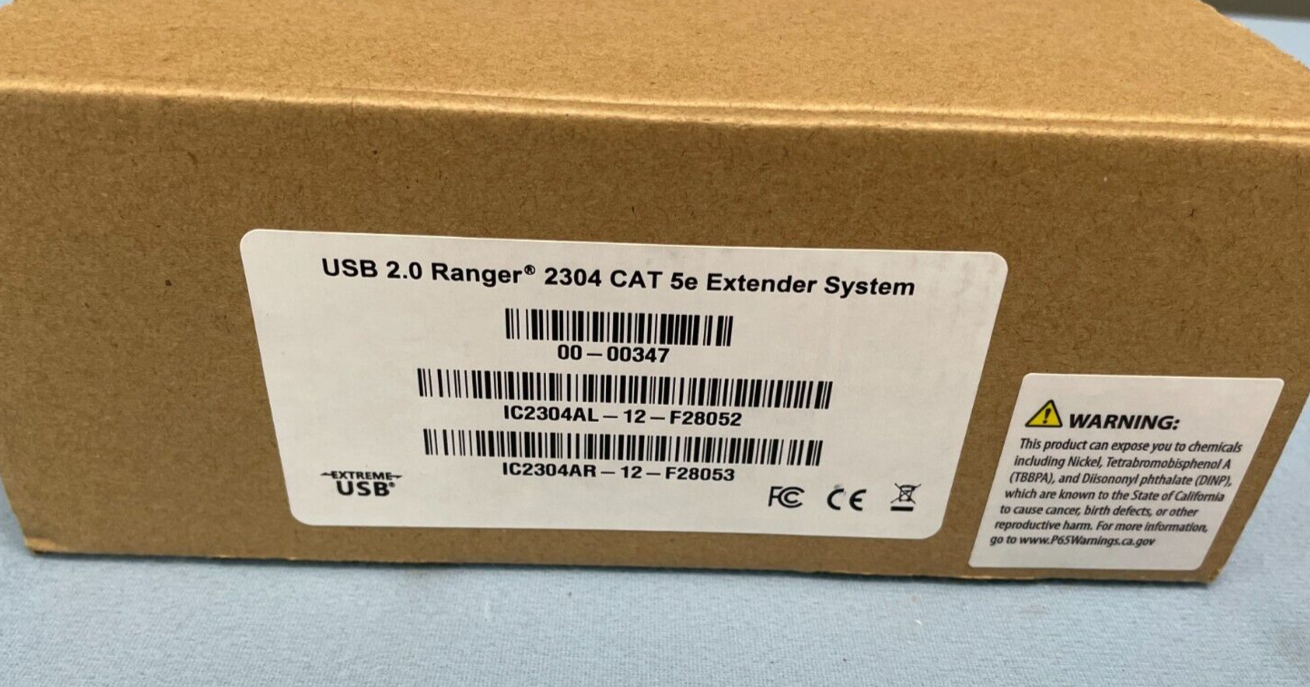 ICRON USB 2.0 Ranger 2304 4-PORT USB 2.0 100m CAT 5e/6/7 Extender System NIB