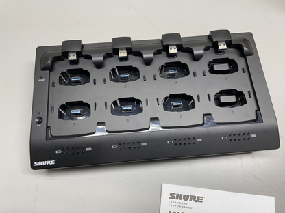Shure MXWNCS8 Microflex Networked Wireless Charging Base Station & Power Supply
