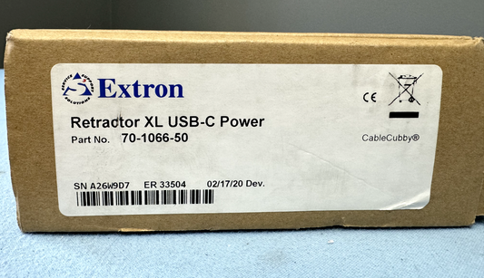 Extron Retractor XL USB-C Power XL Length Cable Retraction System 70-1066-50