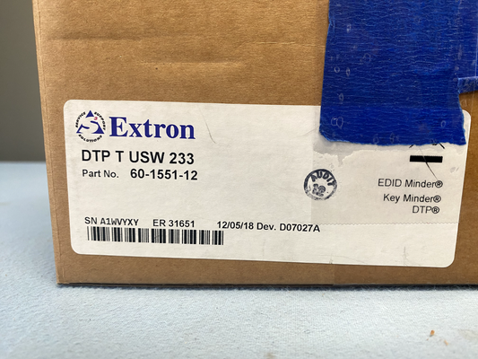 Extron DTP T USW 233 3 Input Switcher w/ Integrated DTP Transmitter 60-1551-12
