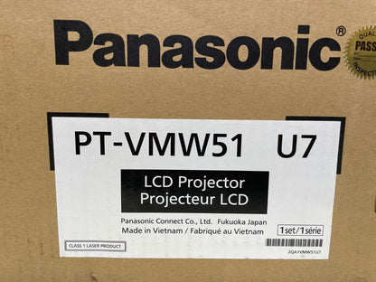 Panasonic PT-VMW51 U7 5200-Lumen WXGA Laser 3LCD Projector