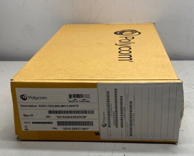 Polycom 2215-26927-001 HDX Ceiling Microphone Array White