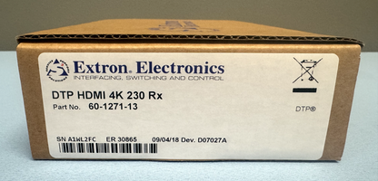 Extron DTP HDMI 4K 230 RX DTP Receiver for HDMI 60-1271-13 NEW