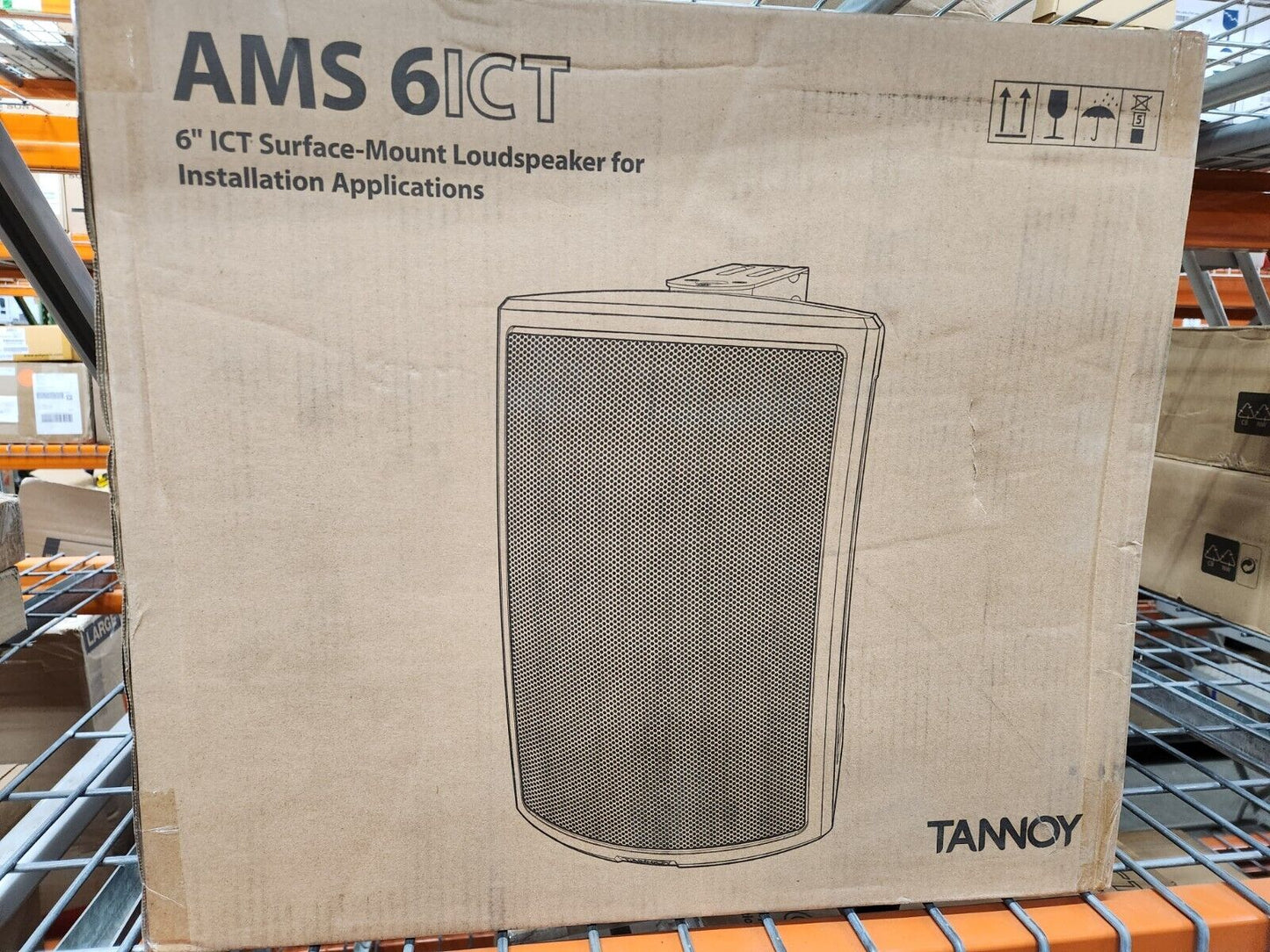Tannoy AMS6ICT Surface-Mount Loudspeakers PAIR White NEW