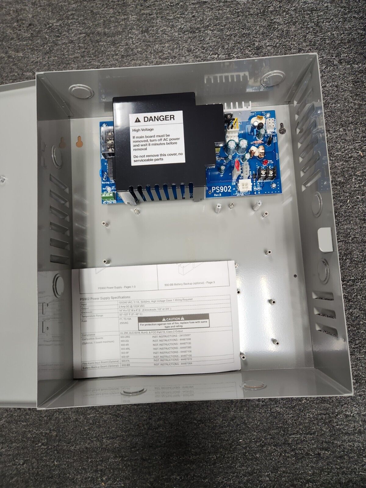 Schlage PS902 Power Supply Assy  12/24V New-Open Box