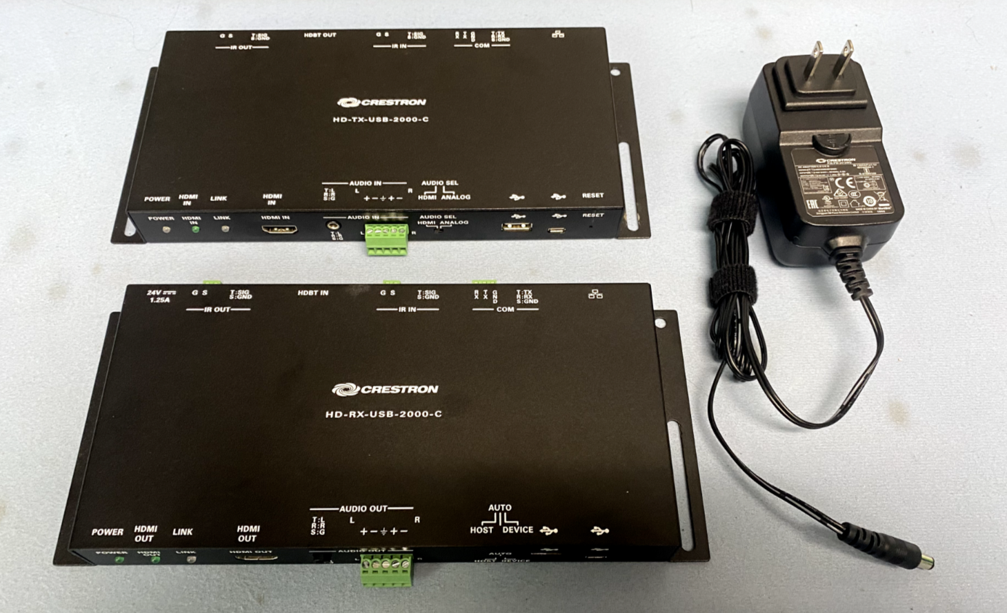 Crestron HD-TX-USB-2000-C & HD-RX-USB-2000-C Transmitter & Receiver w ...