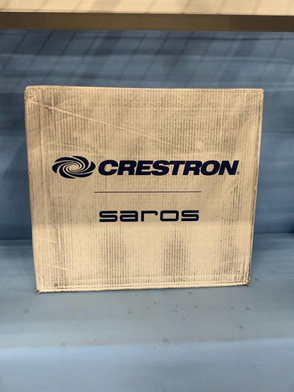 Crestron Saros SR8T-B-T 8” 2-Way Surface Mnt Indoor/Outdoor Spkr, Black PAIR
