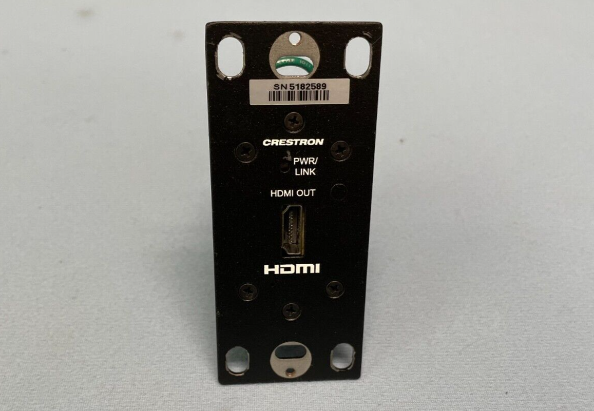 Crestron DM-RX1-1G  Digital Media CAT transmitter HDMI Wall Plate Black