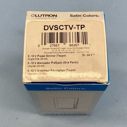 Lutron DVSCTV-TP - 0-10 V Control Dimmer - Taupe