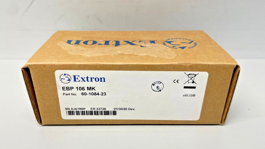 Extron 60-1084-23 EBP 106 MK eBUS Button Panel with 6 Buttons