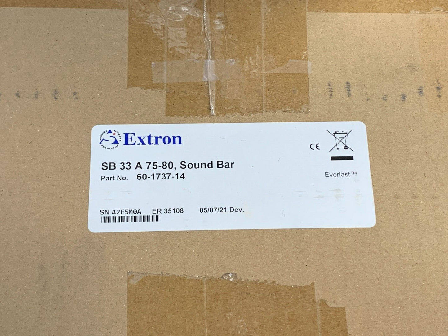 Extron SB 33 A – Adjustable 75-80 Width Sound Bar (60-1737-14)