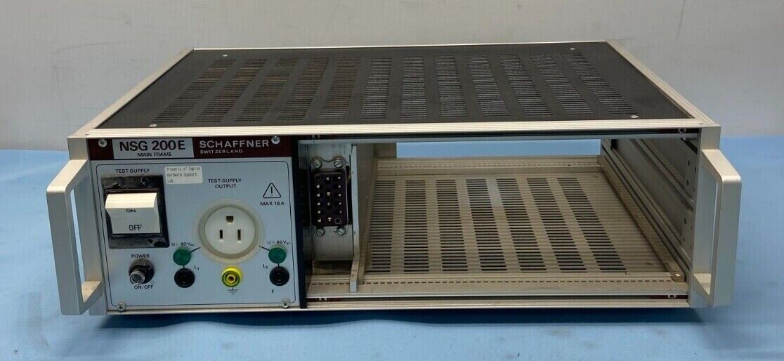 Schaffner NSG 200E Interface Simulator Mainframe and Output cables